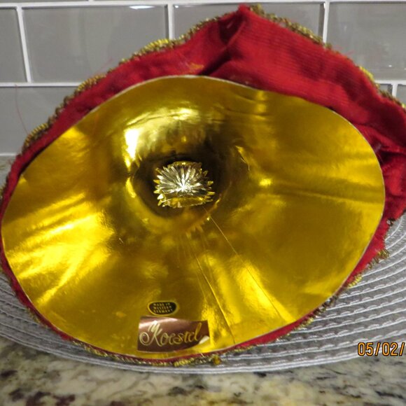 GORGEOUS KOESTEL Deep Red Velvet Dress Angel - Picture 9 of 9